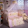 Комплект в кроватку Happy Dreams Мишки и зайки сиреневый (7 предметов)